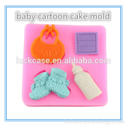 2016 Cartoon shape Baking Tools Popular Wholesale Silicone Cake Mold with FDA&LFGB